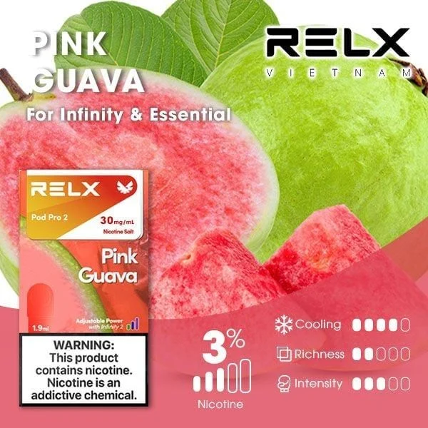 Relx 6代煙彈 番石榴|1.9Ml*3Pod|3%濃度 Relx 6代煙彈 番石榴|1.9ml*3Pod|3%濃度